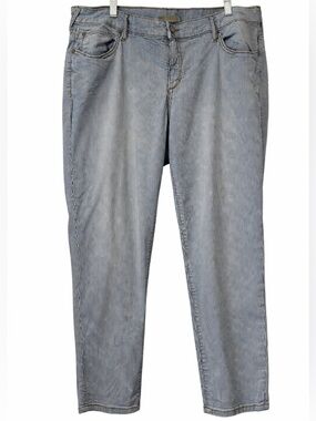 Stitch’s Striped Boyfriend Jeans Size 20 High Rise